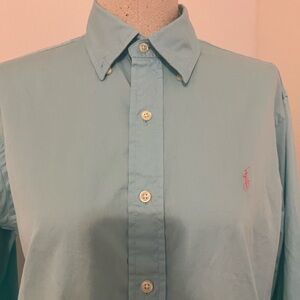 Ralph Lauren Classic Button-Down Shirt - Light Blue. Men S|P
